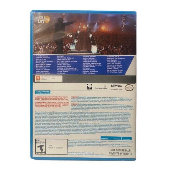 Nintendo Wii U Guitar Hero Live 2015 Game only - Picture 2 of 3